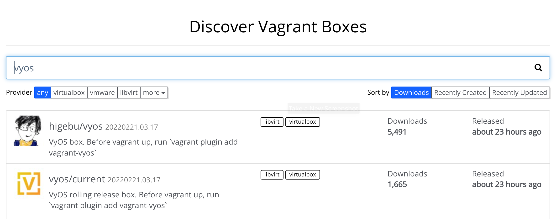 VyOS Vagrant Boxes